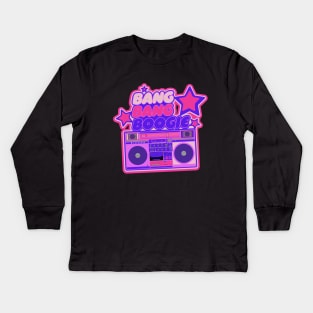 Bang Bang Boogie - Boombox - Ghettoblaster - Pop Art Design Kids Long Sleeve T-Shirt